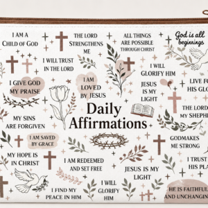 Daily Affirmations Zipper Bag