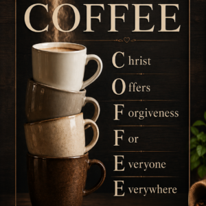 Grace Is Brewing Christian Coffee Sign