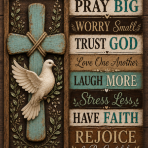 Pray Big Trust God Inspirational Faith Sign