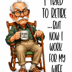 I Tried to Retire Funny Wife Sign